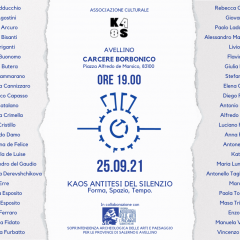 Kaos Antitesi del Silenzio – Forma, Spazio, Tempo – Settembre/Ottobre 2021